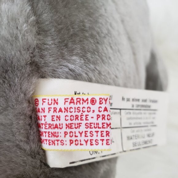 Vintage 1985 Fun Farm By DAKIN - Large Plush Elephant Stuffed Animal - Picture 9 of 9